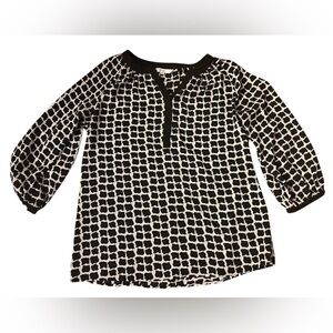 Cleo Black and White Blouse